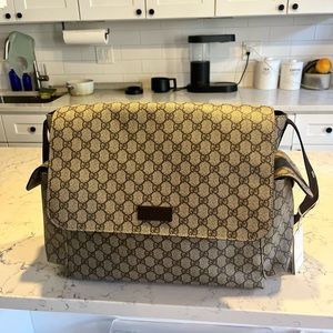 Brand new Gucci GG Plus Diaper Canvas Diaper Bag